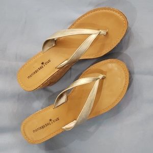 💥Silver 2.5 in. Cork Sandal - 9.5